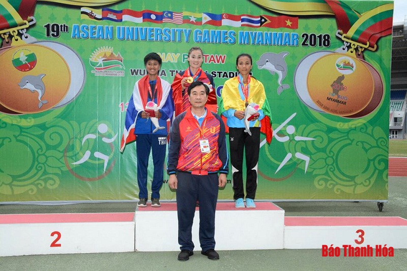 Điền kinh Thanh Hóa giành 4 HCV tại Đại hội thể thao sinh viên Đông Nam Á