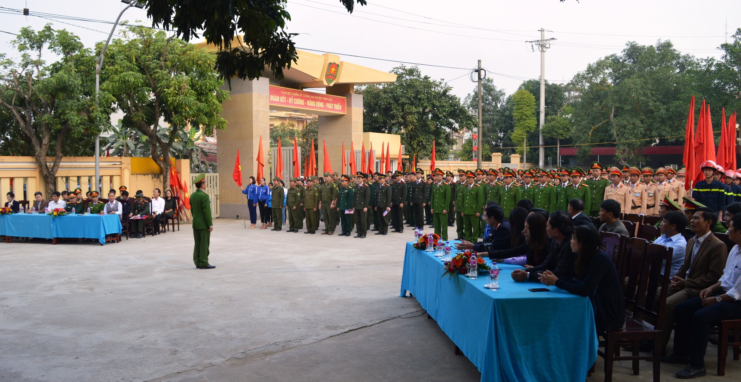 Huyện Vĩnh Lộc ra quân trấn áp tội phạm, bảo đảm an ninh trật tự Tết nguyên đán Kỷ Hợi 2019
