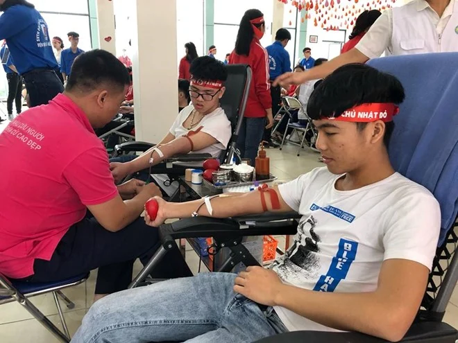 Có gần 70 điểm hiến máu trong Chương trình Chủ nhật Đỏ
