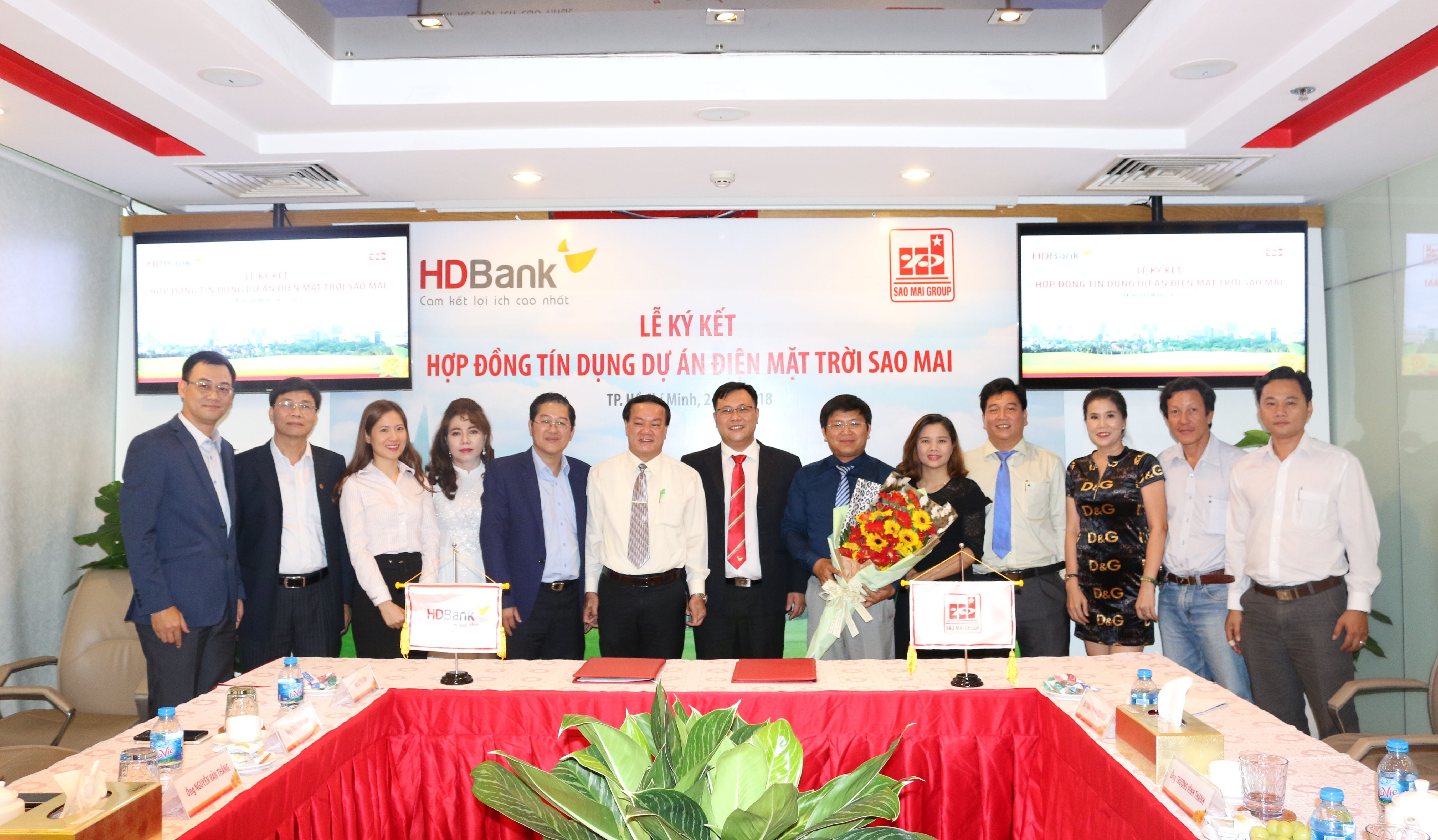 HD Bank đồng hành với Sao Mai Group xúc tiến dự án điện năng lượng mặt trời