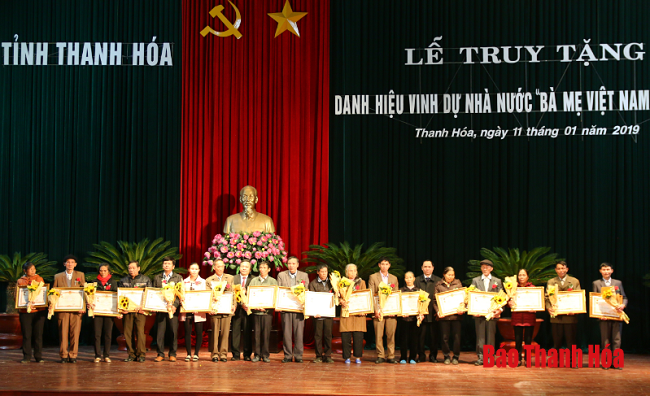 Lễ truy tặng danh hiệu vinh dự Nhà nước “Bà mẹ Việt Nam Anh hùng”