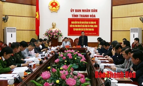 Đoàn công tác Ban Chỉ đạo 138 Chính phủ làm việc với UBND tỉnh