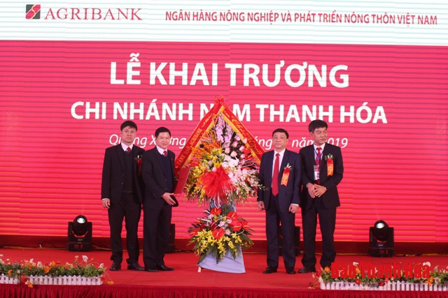 Khai trương Chi nhánh Agribank Nam Thanh Hóa