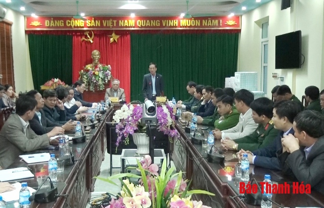 Chỉ huy trưởng Bộ CHQS tỉnh kiểm tra và chúc tết tại hai huyện Quan Hóa, Lang Chánh