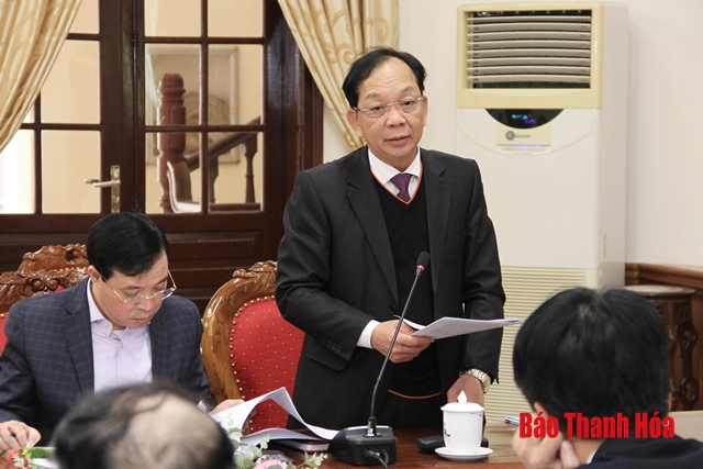 Thường trực Tỉnh ủy giao ban với các ban Đảng