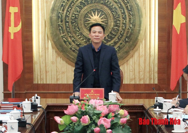 Thường trực Tỉnh ủy giao ban với các ban Đảng