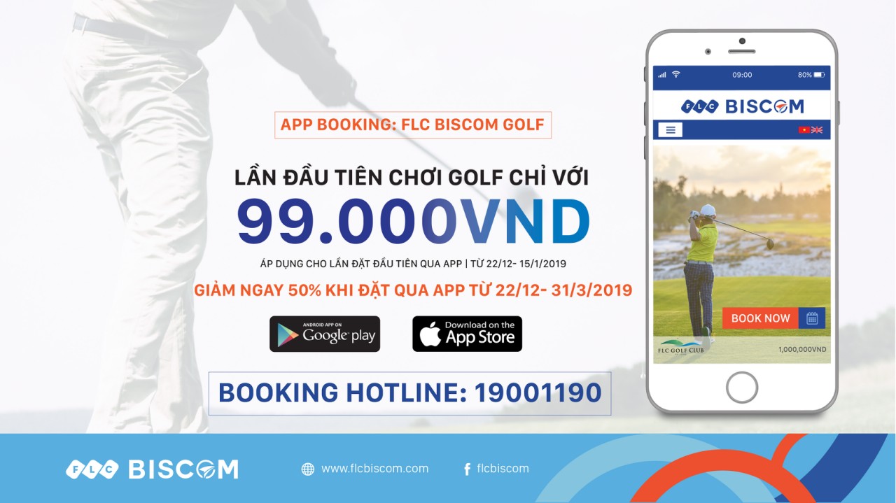 Chơi golf “thông minh” cùng ứng dụng FLC Biscom Golf