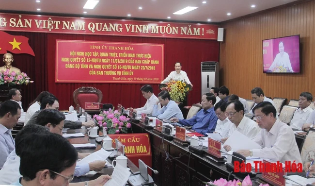 Chủ động xây dựng kế hoạch và sớm triển khai các nghị quyết
