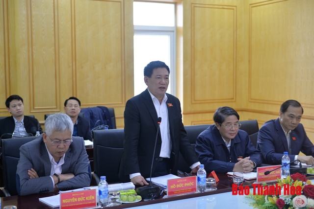 Đoàn công tác của Quốc hội khảo sát và làm việc tại tỉnh Thanh Hóa