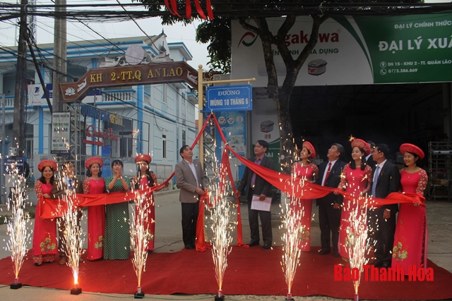 Công bố đặt tên đường, phố, công trình công cộng tại thị trấn Quán Lào