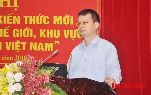 Bồi dưỡng, cập nhật kiến thức mới chuyên đề “Tình hình thế giới, khu vực hiện nay và những tác động tới Việt Nam”