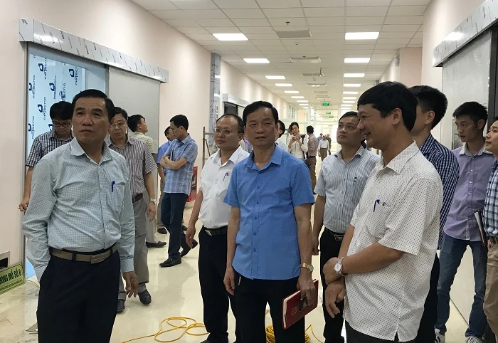 Kiểm tra công tác di chuyển, vận hành hoạt động cơ sở mới của Bệnh viện Ung bướu tỉnh Thanh Hóa