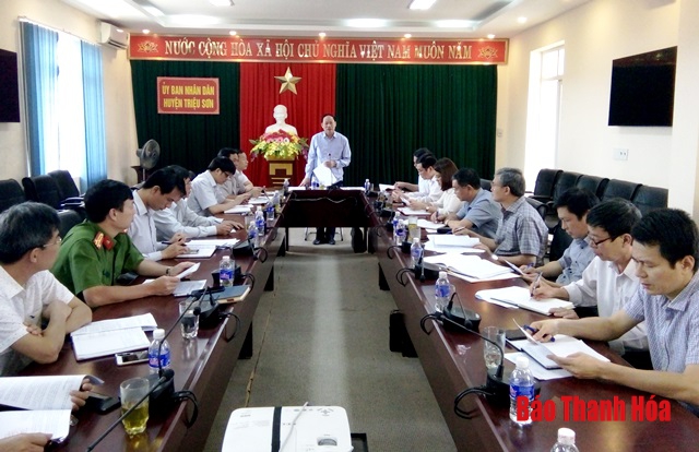Giám sát tình hình thực hiện kiến nghị sau giám sát về thực hiện pháp luật bảo vệ môi trường tại huyện Triệu Sơn