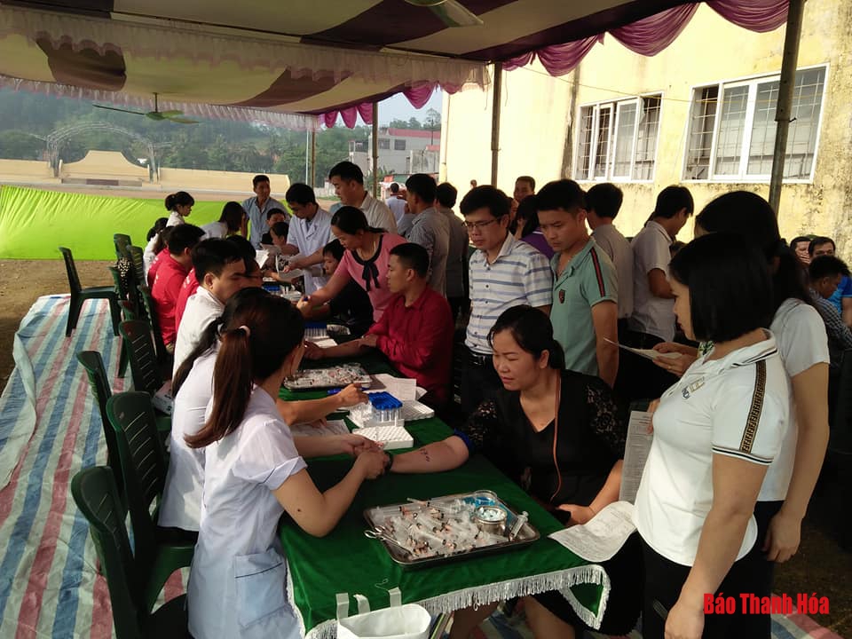 Huyện Thạch Thành tổ chức hiến máu tình nguyện đợt 2 năm 2019
