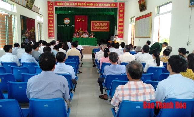 Đoàn ĐBQH tiếp xúc cử tri tại huyện Nông Cống