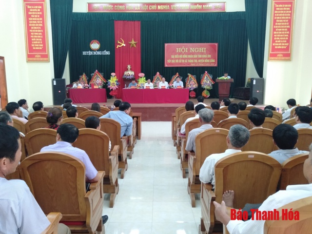 Đại biểu HĐND tỉnh tiếp xúc cử tri tại huyện Nông Cống