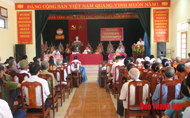 Đại biểu HĐND tiếp xúc cử tri tại huyện Thiệu Hóa
