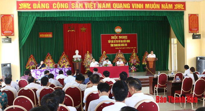 Đại biểu HĐND tỉnh tiếp xúc cử tri các xã vùng biển và vùng Đông Nam của huyện Hoằng Hóa