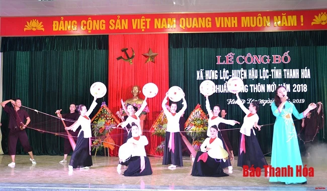 Xã Hưng Lộc đón nhận Quyết định công nhận xã đạt chuẩn nông thôn mới