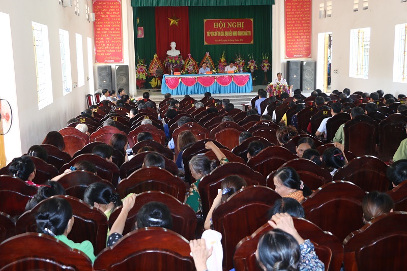 Đại biểu HĐND tỉnh tiếp xúc cử tri huyện Vĩnh Lộc
