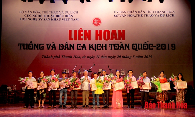 Liên hoan Tuồng và Dân ca kịch toàn quốc 2019 tại Thanh Hóa thành công tốt đẹp