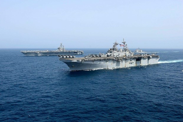 Hải quân Mỹ tiến hành tập trận tại Biển Arab đối phó đe dọa từ Iran
