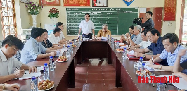 Ban Dân tộc HĐND tỉnh giám sát việc thực hiện chính sách cho học sinh Trường THCS Dân tộc nội trú Quan Hóa