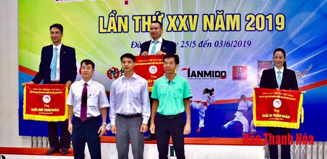 Thanh Hóa xếp thứ ba toàn đoàn tại Giải vô địch karatedo trẻ quốc gia 2019