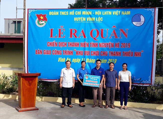 Huyện đoàn Vĩnh Lộc ra quân tình nguyện hè năm 2019