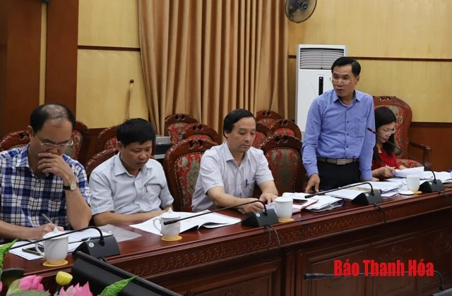 Lãnh đạo UBND tỉnh cho ý kiến vào phương án quy hoạch khu đất số 02 Phan Chu Trinh, TP Thanh Hóa và Báo cáo nghiên cứu tiền khả thi các dự án tu bổ, bảo tồn, tôn tạo Di sản văn hoá thế giới Thành Nhà Hồ