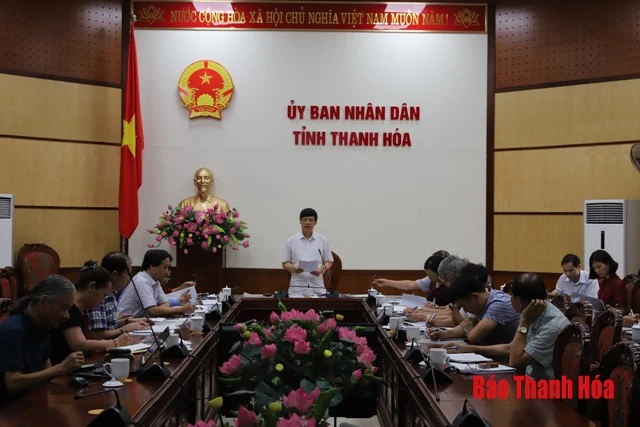 Lãnh đạo UBND tỉnh cho ý kiến vào phương án quy hoạch khu đất số 02 Phan Chu Trinh, TP Thanh Hóa và Báo cáo nghiên cứu tiền khả thi các dự án tu bổ, bảo tồn, tôn tạo Di sản văn hoá thế giới Thành Nhà Hồ