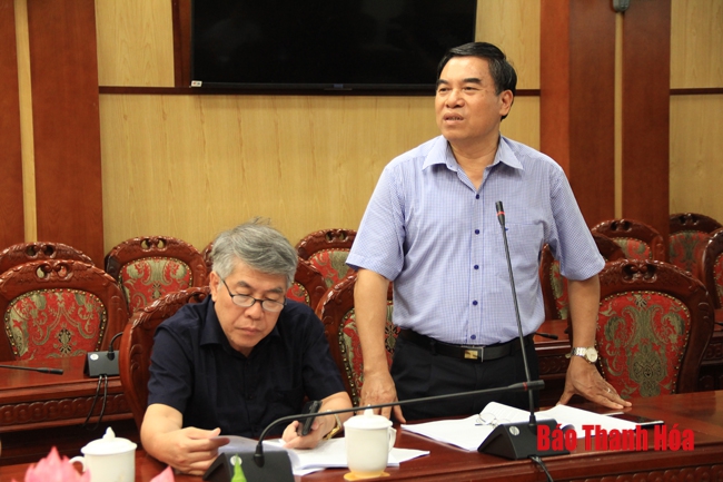 UBND tỉnh nghe báo cáo về đề án đặt tên, đổi tên đường, phố và công trình công cộng trên địa bàn TP Thanh Hóa