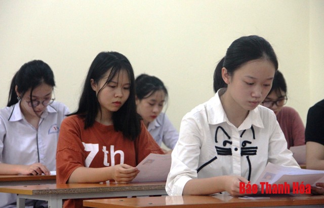 Điểm thi Trường THPT chuyên Lam Sơn: 1 thí sinh không thể dự thi vì bị ốm