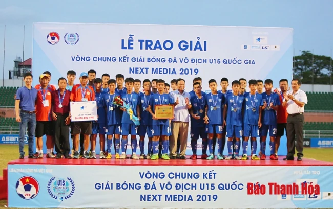 U15 Thanh Hóa giành vị trí á quân Giải vô địch bóng đá U15 quốc gia 2019