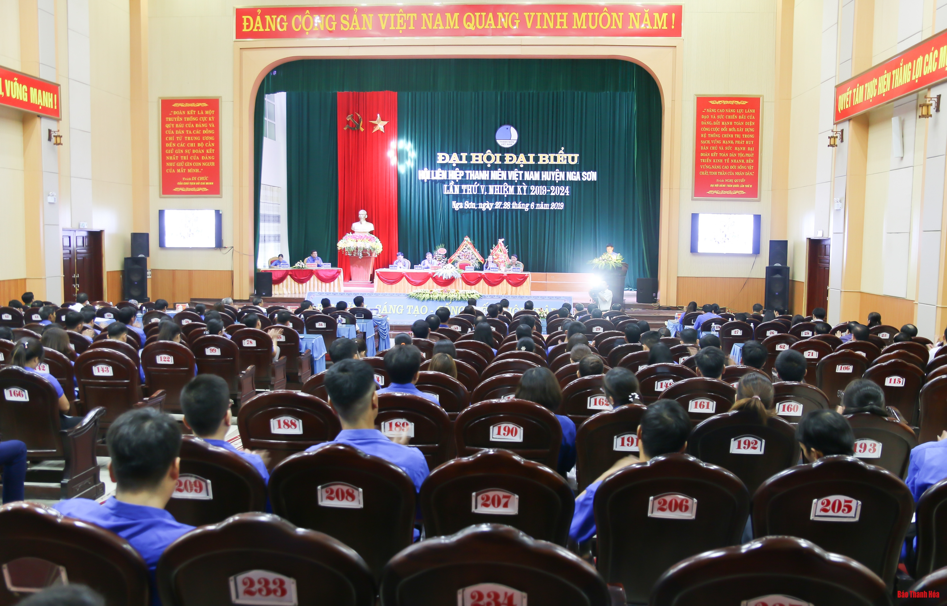 Đại hội đại biểu Hội Liên hiệp Thanh niên Việt Nam huyện Nga Sơn nhiệm kỳ 2019 - 2024