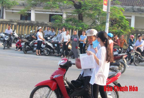 Thanh Hoá: Thí sinh tự tin trước giờ thi