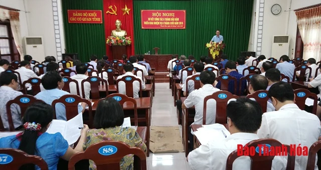 Đảng bộ khối các cơ quan tỉnh: Tập trung rà soát mục tiêu, nhiệm vụ các tháng còn lại và cả nhiệm kỳ để tập trung thực hiện