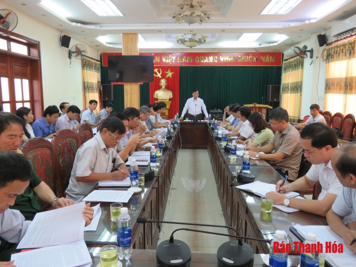 Triển khai kế hoạch kiểm tra công tác phòng chống tham nhũng, lãng phí tại huyện Hậu Lộc