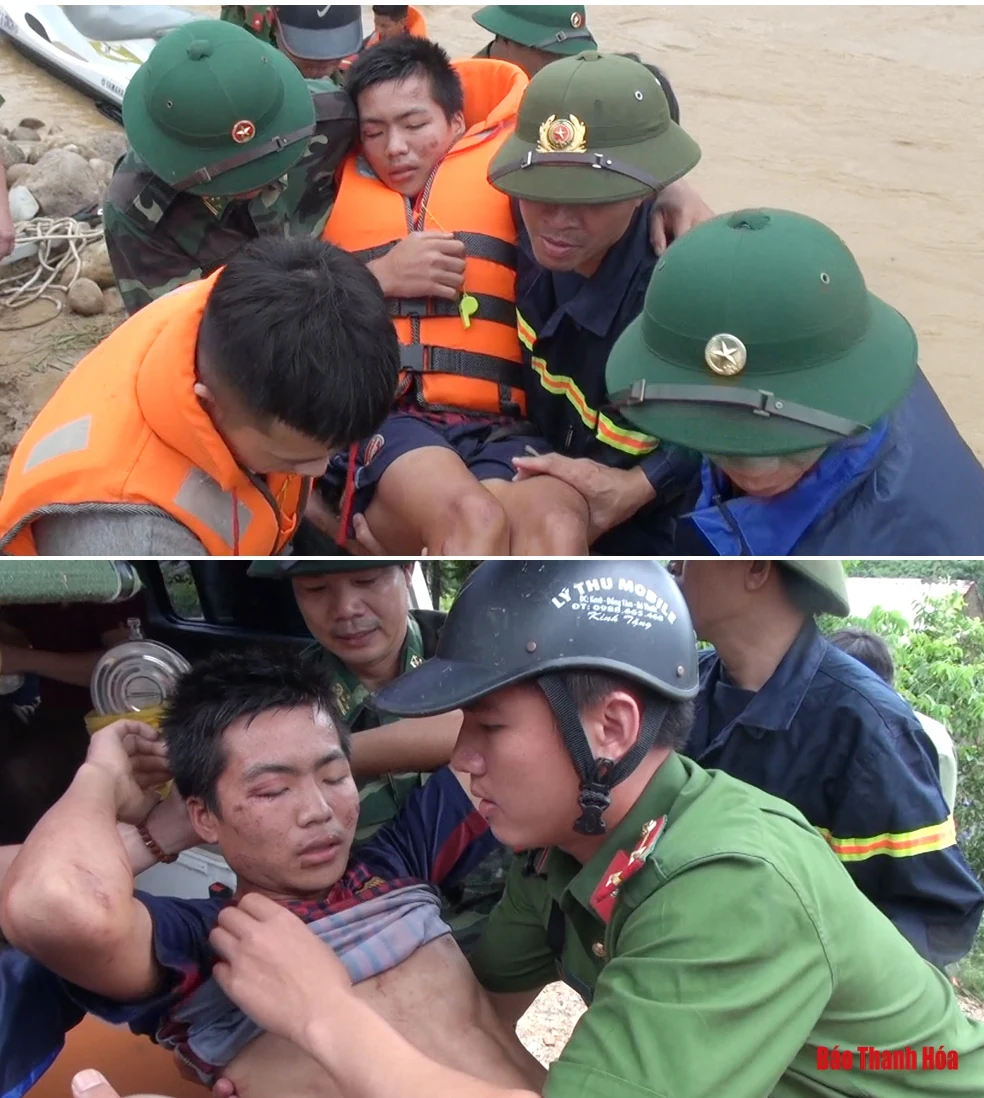 Đã tiếp cận được bản Sa Ná, xã Na Mèo (Quan Sơn) sau hơn 1 ngày bị cô lập