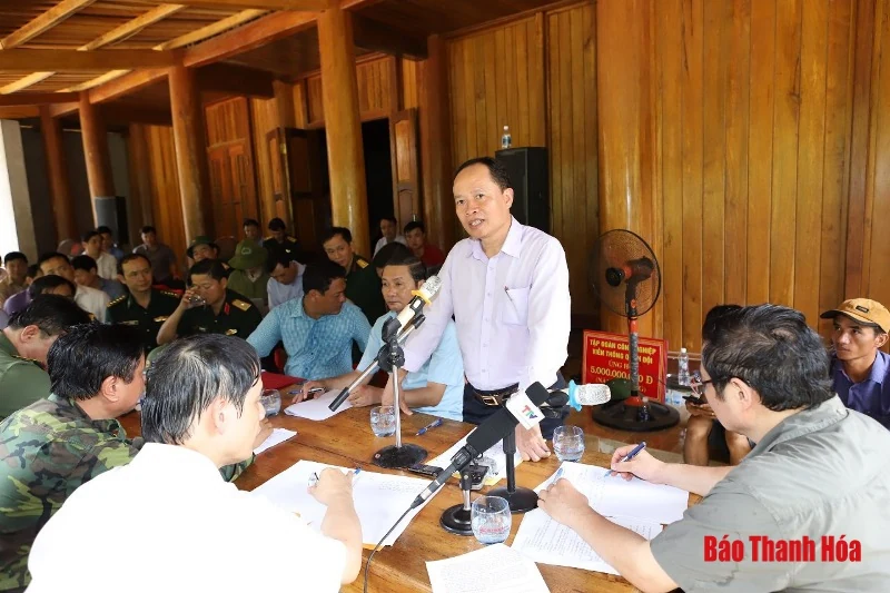 Đồng chí Trưởng Ban Tổ chức Trung ương Phạm Minh Chính thăm, kiểm tra công tác khắc phục hậu quả mưa lũ tại Thanh Hóa