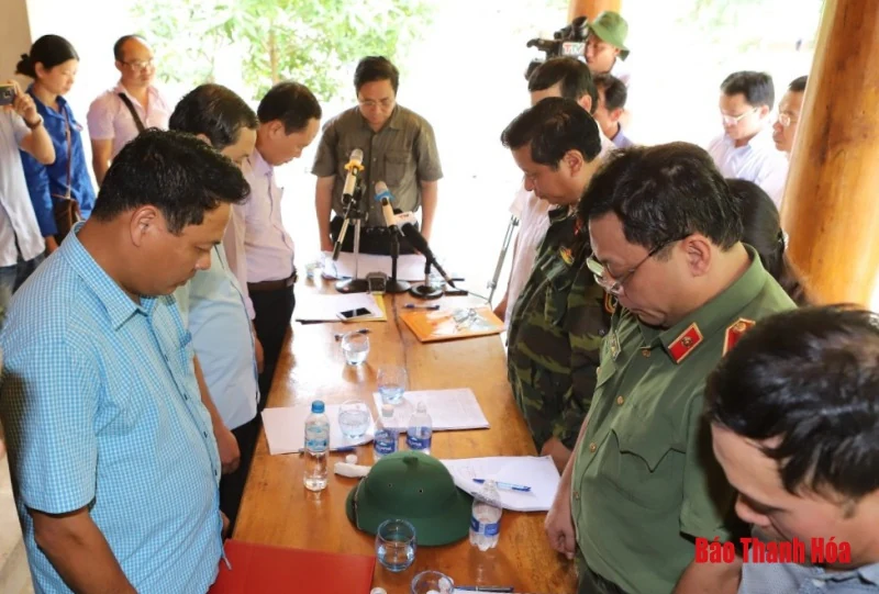 Đồng chí Trưởng Ban Tổ chức Trung ương Phạm Minh Chính thăm, kiểm tra công tác khắc phục hậu quả mưa lũ tại Thanh Hóa