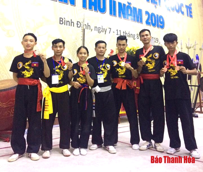 Các võ sỹ Thanh Hóa thi đấu xuất sắc tại Liên hoan Tinh Hoa Võ Việt quốc tế 2019