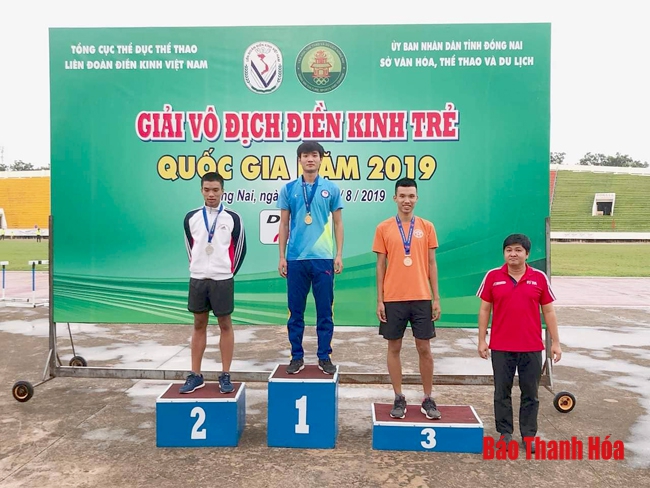 Trình làng lứa VĐV mới, kế cận, điền kinh Thanh Hóa thi đấu thành công tại giải trẻ vô địch quốc gia 2019