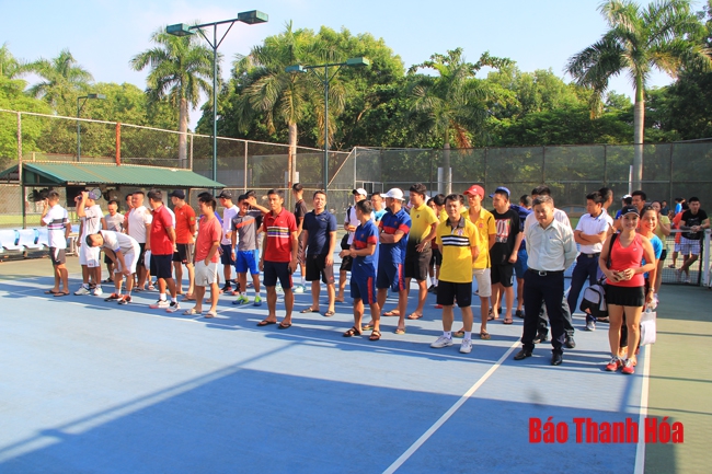 Gần 300 tay vợt xuất sắc tranh tài tại Giải quần vợt Thanh Hóa – Cúp Hồ Thành 2019