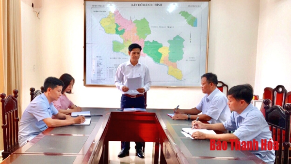 Huyện ủy Vĩnh Lộc tăng cường công tác kiểm tra, giám sát, kỷ luật của Đảng