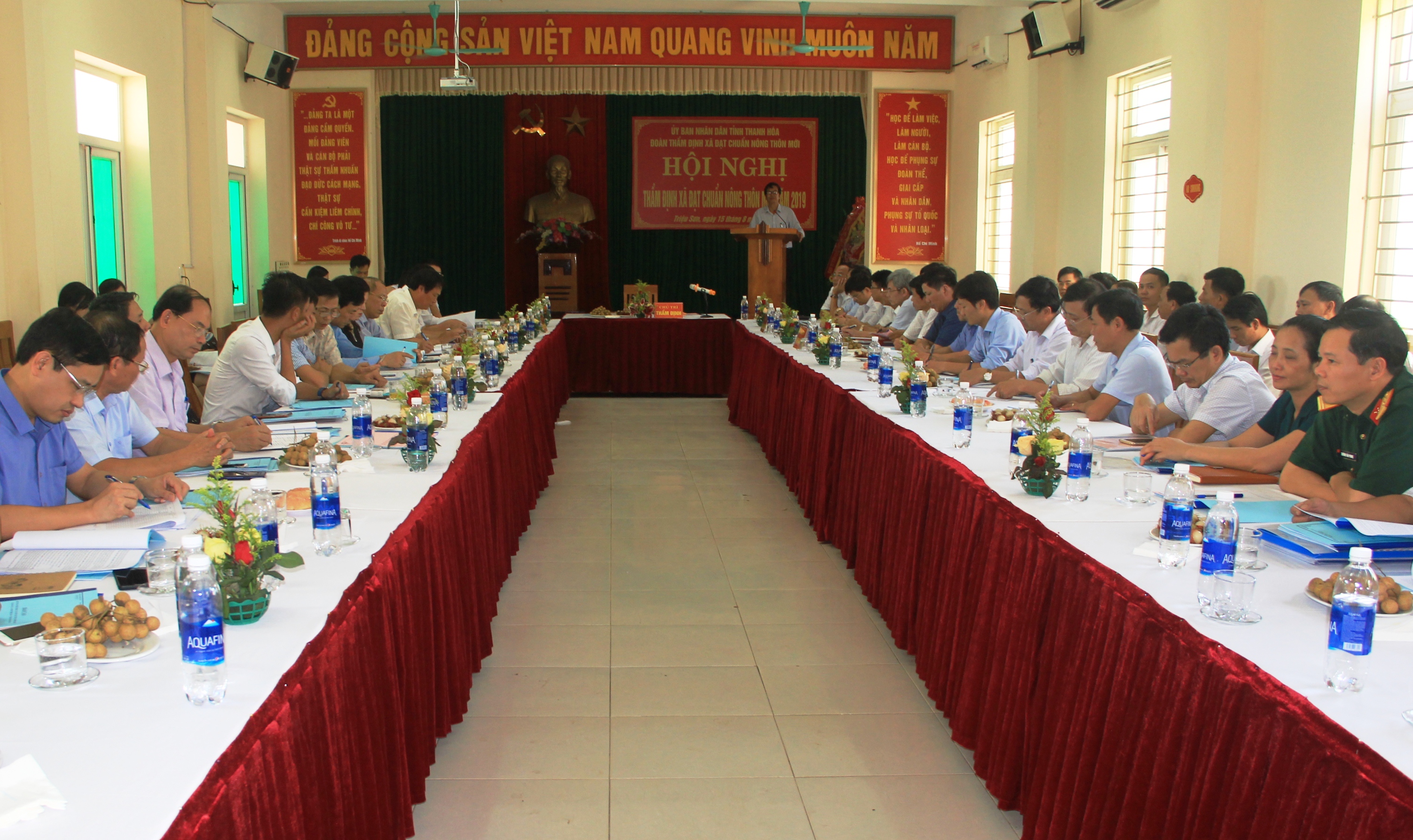 Thẩm định đạt chuẩn Nông thôn mới cho 4 xã huyện Triệu Sơn