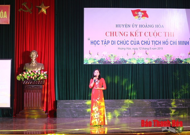 Huyện Hoằng Hóa tổ chức chung kết cuộc thi “Học tập Di chúc của Chủ tịch Hồ Chí Minh”