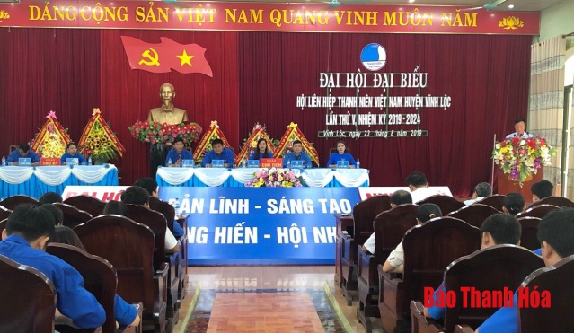 Đại hội đại biểu Hội liên hiệp thanh niên huyện Vĩnh Lộc