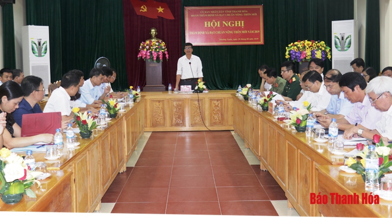 Thẩm định, công nhận đạt chuẩn nông thôn mới cho 2 xã của huyện Thường Xuân
