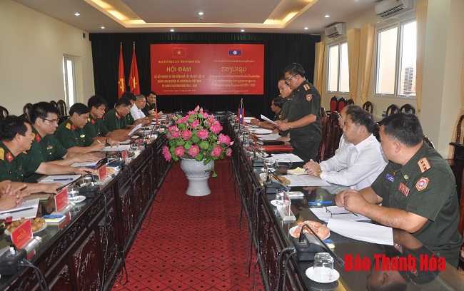 Ban chỉ đạo 515 tỉnh Thanh Hóa hội đàm với Ban Công tác đặc biệt tỉnh Hủa Phăn (Lào)